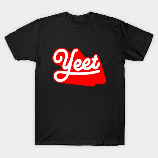 Yeet - Red T-Shirt by Sketchy